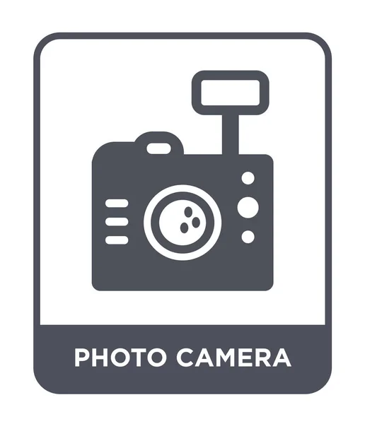 Foto Camera Pictogram Trendy Stijl Foto Camera Pictogram Geïsoleerd Een — Stockvector