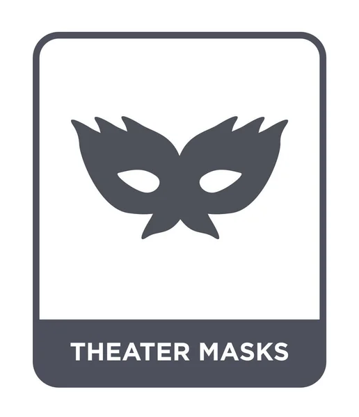 Máscaras Teatro Icono Estilo Diseño Moda Máscaras Teatro Icono Aislado — Vector de stock