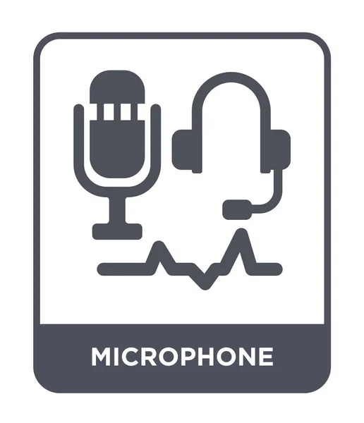 Microphone Icon Trendy Design Style Microphone Icon Isolated White Background — Stock Vector