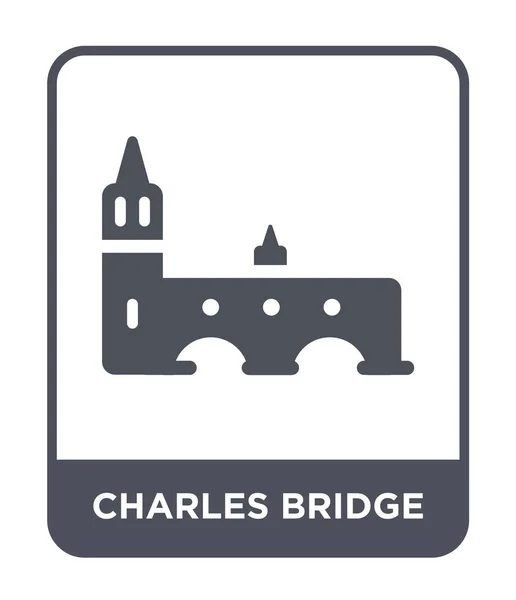 Charles Puente Icono Estilo Diseño Moda Charles Puente Icono Aislado — Vector de stock