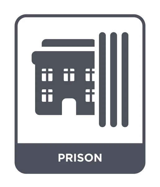 Icône Prison Dans Style Design Tendance Icône Prison Isolée Sur — Image vectorielle