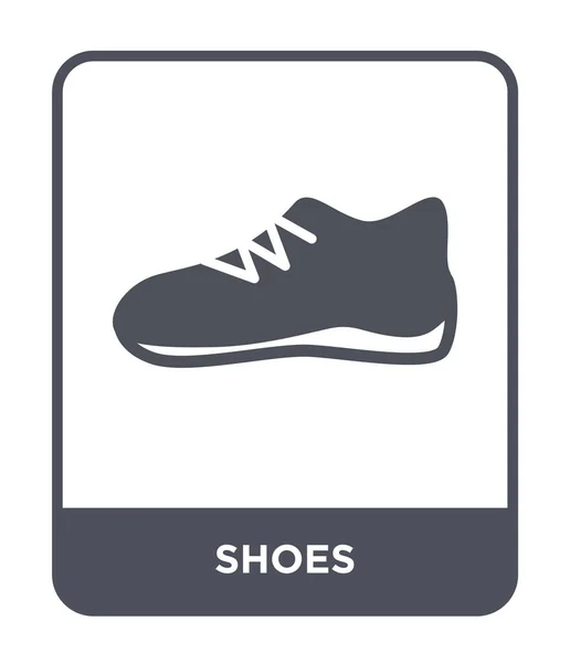 Ícone Sapatos Estilo Design Moderno Ícone Sapatos Isolados Fundo Branco —  Vetores de Stock