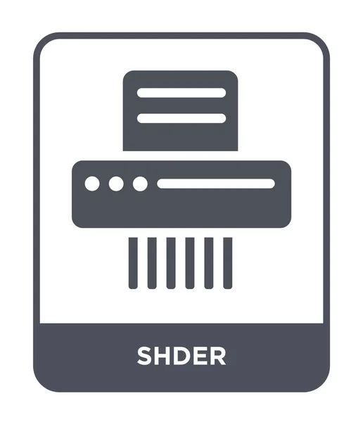 新潮设计风格的 Shder 在白色背景上隔离的阴影图标 更宽的矢量图标简单和现代平面符号为网站 应用程序 Shder 图标矢量插图 Eps10 — 图库矢量图片