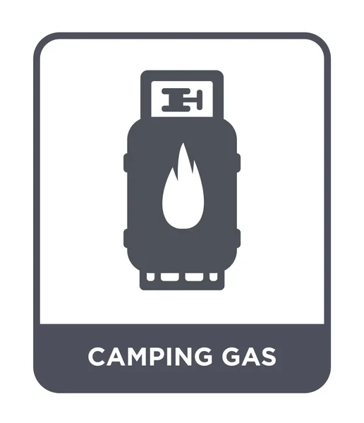 Camping Icono Gas Estilo Diseño Moda Camping Icono Gas Aislado — Archivo Imágenes Vectoriales
