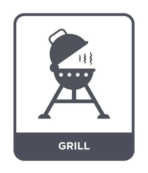 Grill Ikon Trendi Design Stílusban Grill Ikon Elszigetelt Fehér Background — Stock Vector