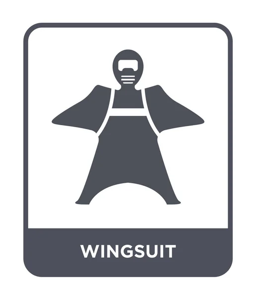 Icône Wingsuit Dans Style Design Mode Icône Wingsuit Isolé Sur — Image vectorielle