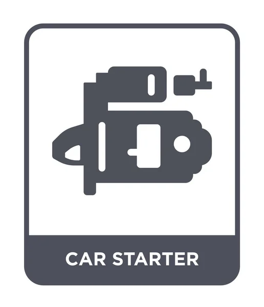 Εικονίδιο Αυτοκινήτου Starter Μοντέρνα Στυλ Σχεδιασμού Εικονίδιο Μίζα Αυτοκινήτου Που — Διανυσματικό Αρχείο