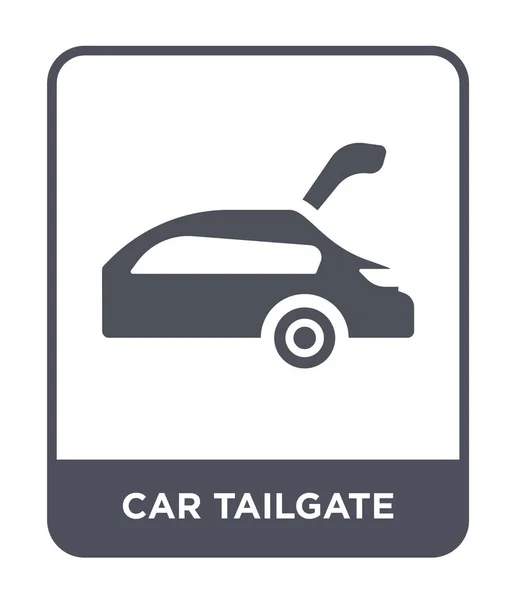 car tailgate icon in trendy design style. car tailgate icon isolated on white background. car tailgate vector icon simple and modern flat symbol.