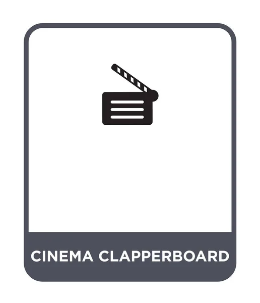 Icône Cinéma Clapperboard Dans Style Design Mode Cinéma Clapperboard Icône — Image vectorielle