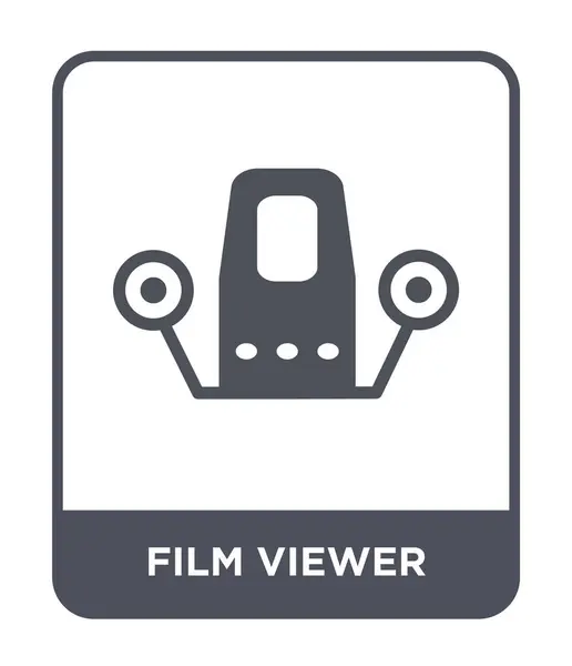 Ícone Espectador Cinema Estilo Design Moderno Ícone Visualizador Filme Isolado — Vetor de Stock