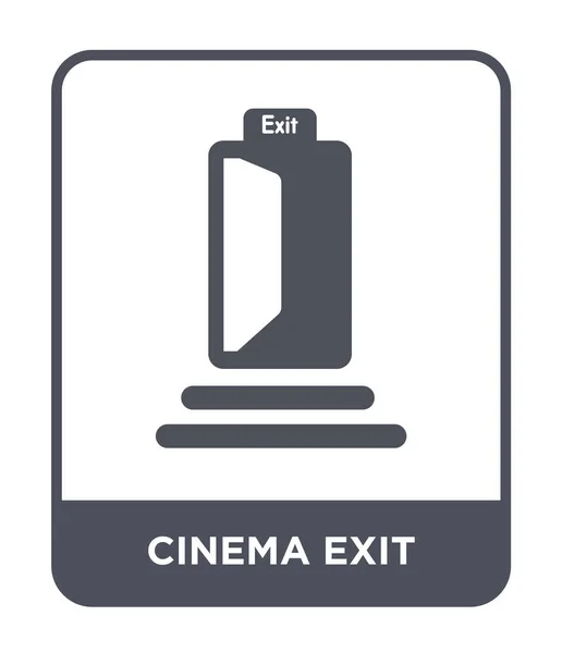 Cinema Exit Icon Trendy Design Style Cinema Exit Icon Isolated — Stock Vector