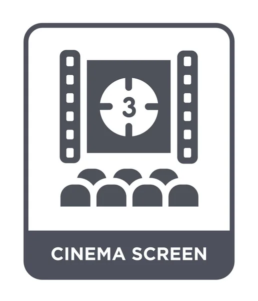 Icône Écran Cinéma Dans Style Design Mode Icône Écran Cinéma — Image vectorielle