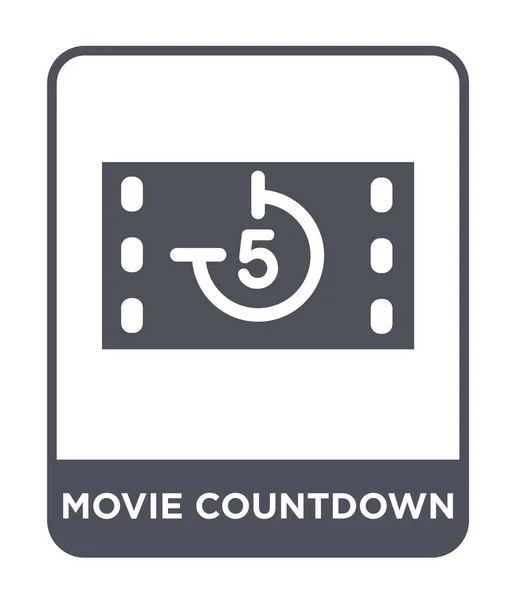 Movie Countdown Icon Trendy Design Style Movie Countdown Icon Isolated — Stock Vector