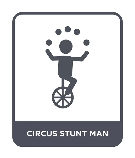 Circus Stuntman Pictogram Trendy Stijl Circus Stuntman Pictogram Geïsoleerd Een — Stockvector