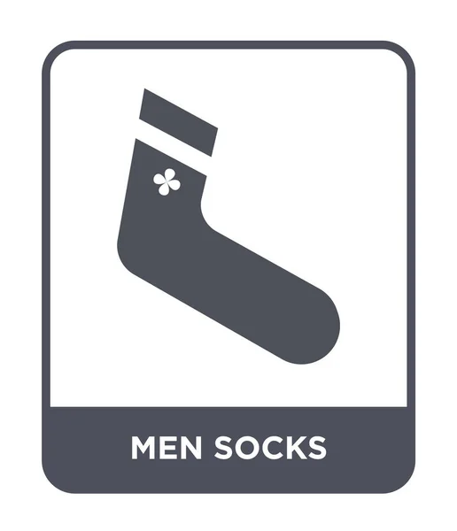 Мужские Носки Икона Модном Стиле Дизайна Мужчины Носки Значок Изолированы — стоковый вектор
