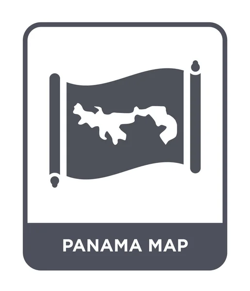 Значок Карти Панами Модному Стилі Дизайну Значок Карти Панами Ізольовано — стоковий вектор