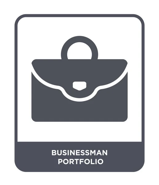 businessman portfolio icon in trendy design style. businessman portfolio icon isolated on white background. businessman portfolio vector icon simple and modern flat symbol.