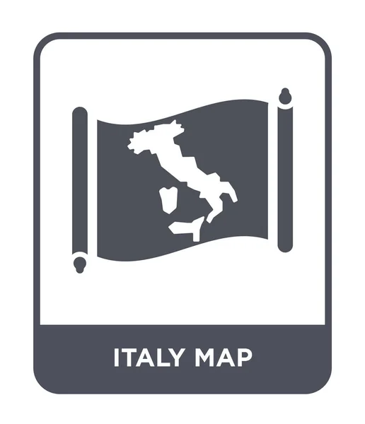 Icona Mappa Italia Stile Design Alla Moda Icona Mappa Italia — Vettoriale Stock