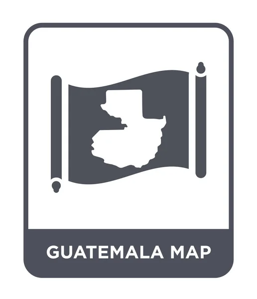 在时尚的设计风格危地马拉地图图标 在白色背景上隔离的危地马拉地图图标 危地马拉地图矢量图标简单和现代平面符号 — 图库矢量图片