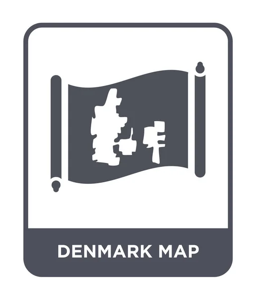 Das Dänische Kartensymbol Trendigen Design Stil Das Dänische Kartensymbol Isoliert — Stockvektor