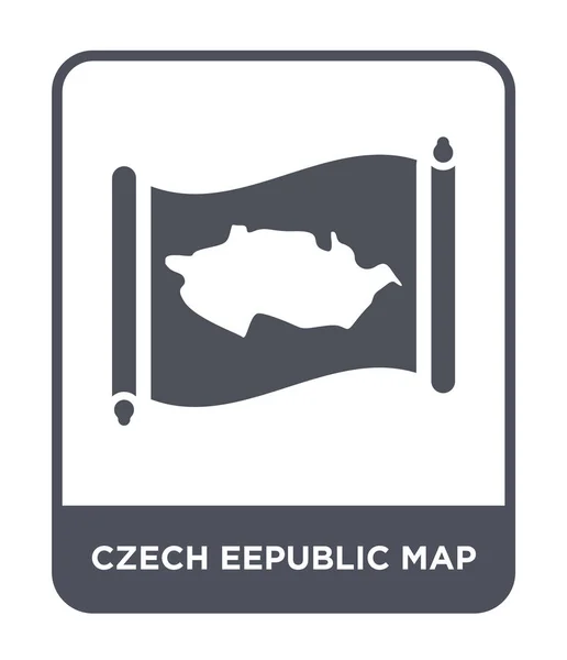 Tschechische Eeppublic Map Icon Trendigen Design Stil Tschechische Eepublic Map — Stockvektor