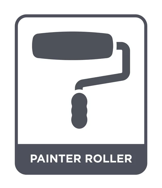 Schilder Roller Pictogram Trendy Stijl Schilder Roller Pictogram Geïsoleerd Een — Stockvector