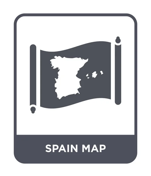 Espagne Icône Carte Dans Style Design Mode Espagne Icône Carte — Image vectorielle