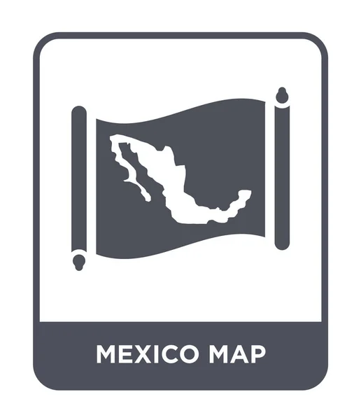 Icono Mapa México Estilo Diseño Moda Icono Mapa México Aislado — Vector de stock