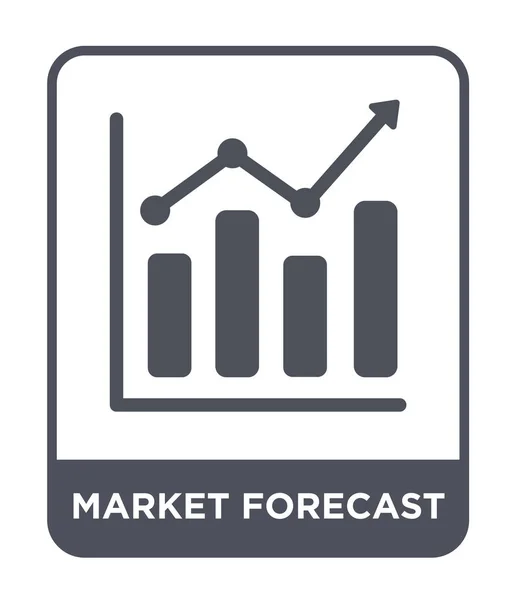 Rynku Prognoza Znajdującą Się Modny Styl Rynku Prognoza Białym Tle — Wektor stockowy