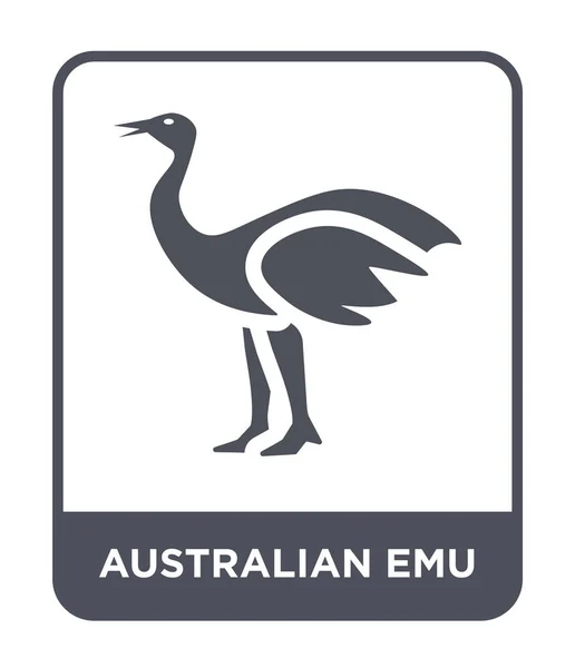 Icona Emù Australiana Stile Design Alla Moda Icona Emù Australiana — Vettoriale Stock