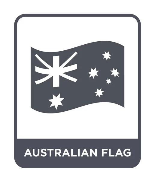 Icona Della Bandiera Australiana Stile Design Alla Moda Icona Della — Vettoriale Stock