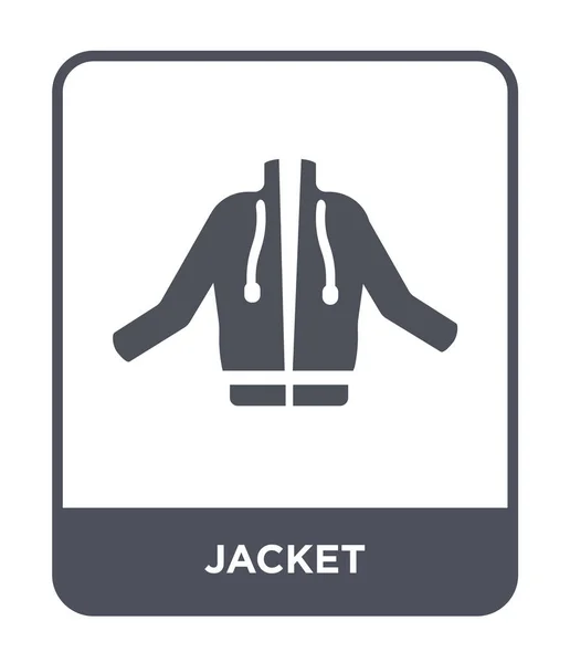 Icono Chaqueta Estilo Diseño Moda Icono Chaqueta Aislado Sobre Fondo — Vector de stock