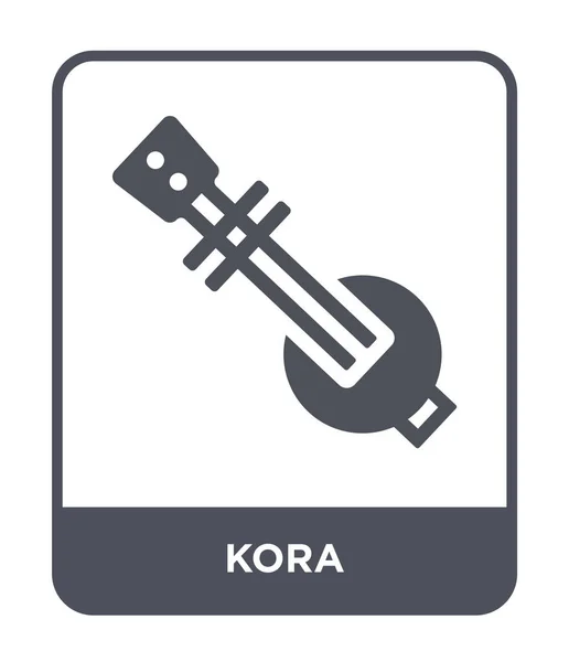 Kora 디자인 스타일 아이콘입니다 Kora 아이콘 배경에 고립입니다 Kora 아이콘 — 스톡 벡터
