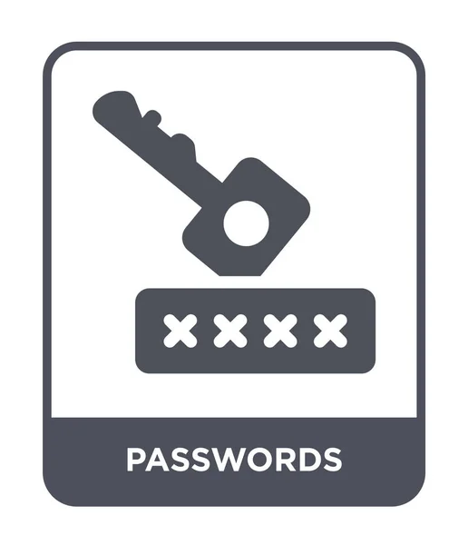 Passwort Symbol Trendigen Design Stil Passwortsymbol Isoliert Auf Weißem Hintergrund — Stockvektor