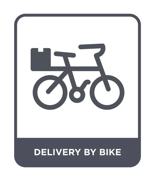 Consegna Bicicletta Icona Stile Design Alla Moda Consegna Icona Bici — Vettoriale Stock