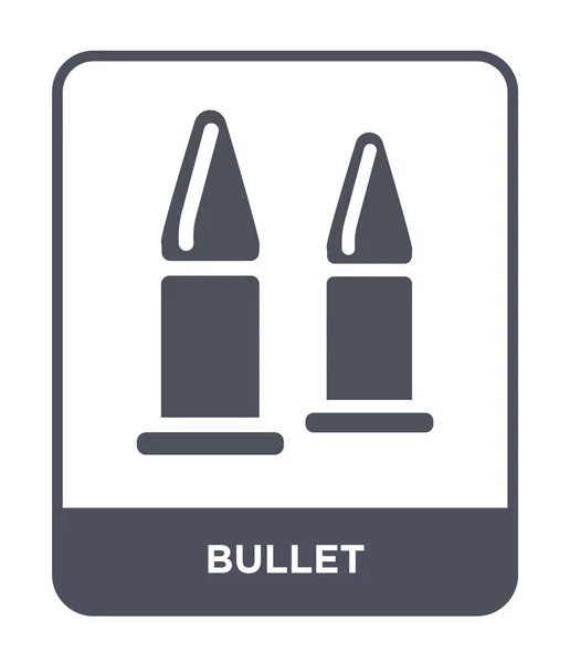 Ikonu Odrážek Módní Design Stylu Bullet Ikona Izolovaných Bílém Pozadí — Stockový vektor