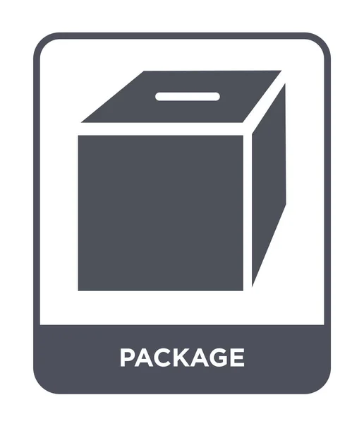 Иконка Упаковки Модном Стиле Дизайна Значок Пакета Изолирован Белом Фоне — стоковый вектор
