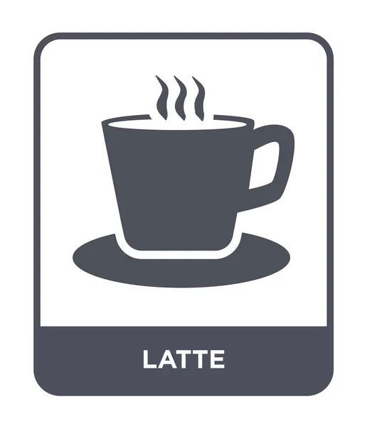 Latte Icon Trendy Design Style Latte Icon Isolated White Background — Stock Vector