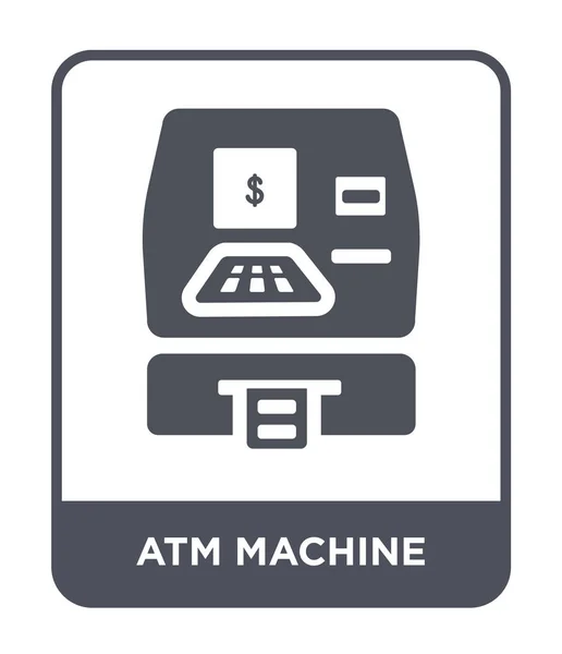 Icono Máquina Atm Estilo Diseño Moda Icono Máquina Atm Aislado — Vector de stock