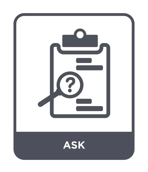 ask icon in trendy design style. ask icon isolated on white background. ask vector icon simple and modern flat symbol for web site, mobile, logo, app, UI. ask icon vector illustration, EPS10.