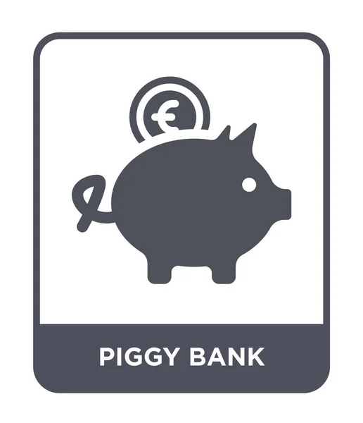 Piggy Bank Ikon Trendi Design Stílusban Piggy Bank Ikon Elszigetelt — Stock Vector