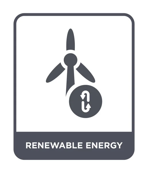 Erneuerbare Energien Ikone Trendigen Design Stil Symbol Für Erneuerbare Energien — Stockvektor