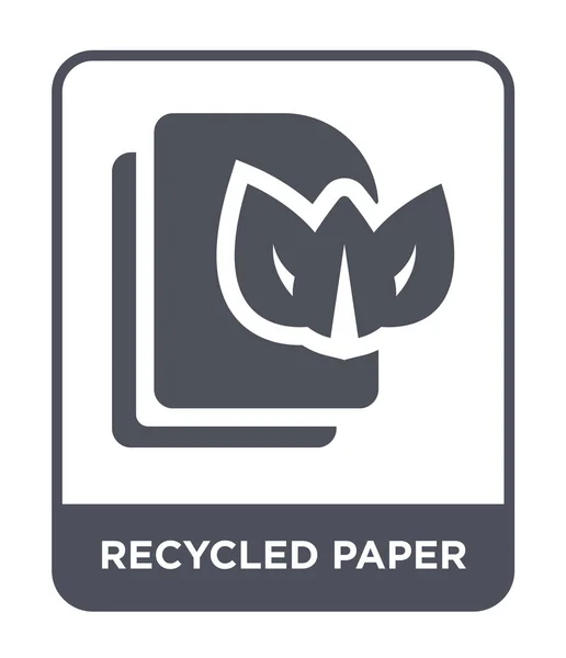 Recycled Paper Icon Trendy Design Style Recycled Paper Icon Isolated — Stock Vector