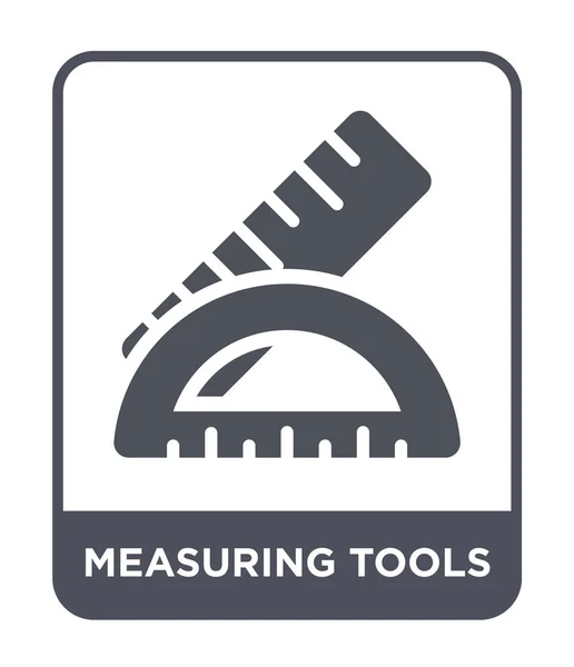 时尚设计风格的测量工具图标 在白色背景上隔离的测量工具图标 测量工具矢量图标简单而现代的平面符号 — 图库矢量图片