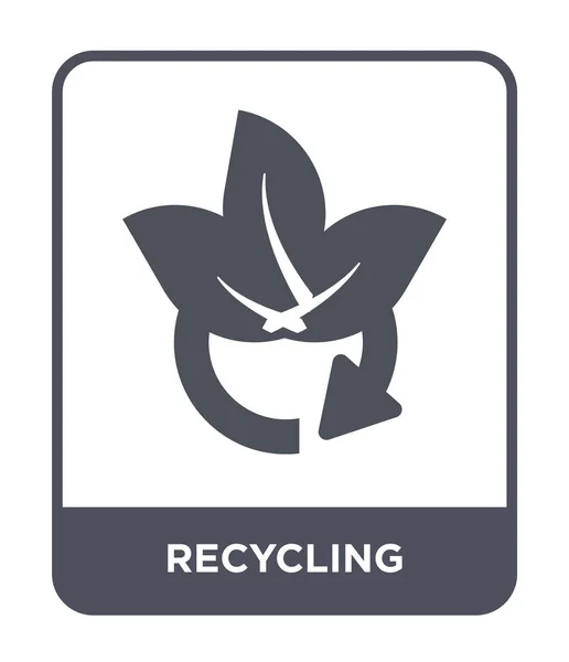 Recycling Pictogram Trendy Stijl Recycling Pictogram Geïsoleerd Een Witte Achtergrond — Stockvector