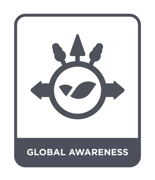 Global Awareness Ikone Trendigen Design Stil Globales Bewusstsein Symbol Isoliert — Stockvektor