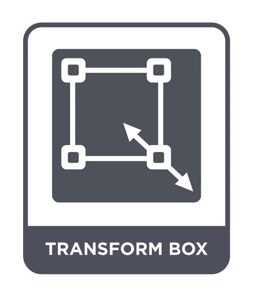 Transformar Icono Caja Estilo Diseño Moda Transformar Icono Caja Aislado — Vector de stock