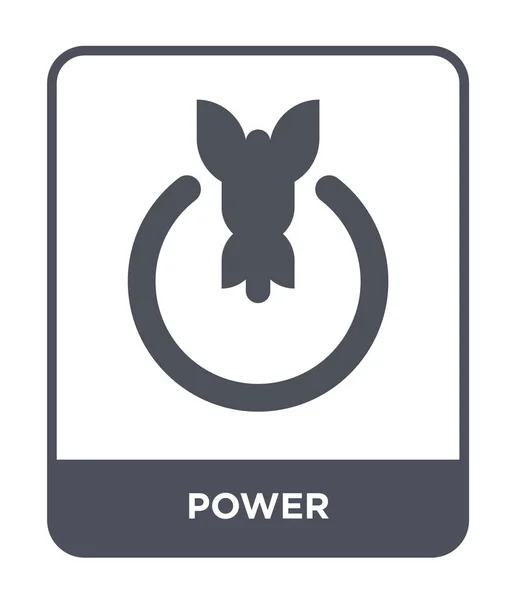 Power Ikone Trendigen Design Stil Power Symbol Isoliert Auf Weißem — Stockvektor