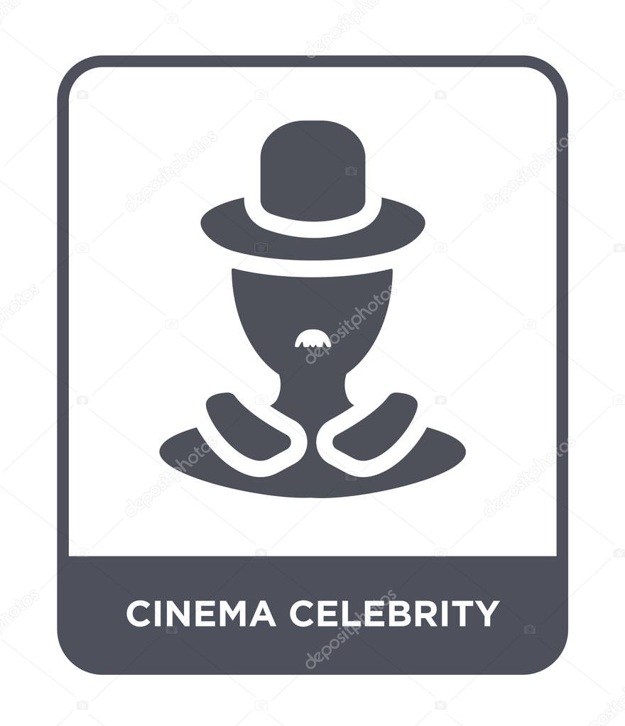 Cinema celebrity icon in trendy design style. cinema celebrity icon isolated on white background. cinema celebrity vector icon simple and modern flat symbol.