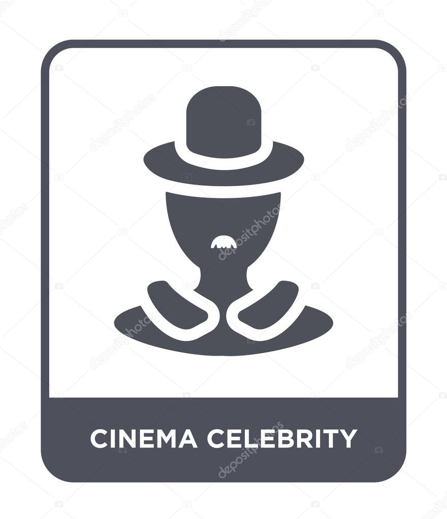 cinema celebrity icon in trendy design style. cinema celebrity icon isolated on white background. cinema celebrity vector icon simple and modern flat symbol.